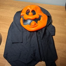 Easter Unlimited Happy Ghostface Mask Scream Faces Halloween Smile Orange VTG