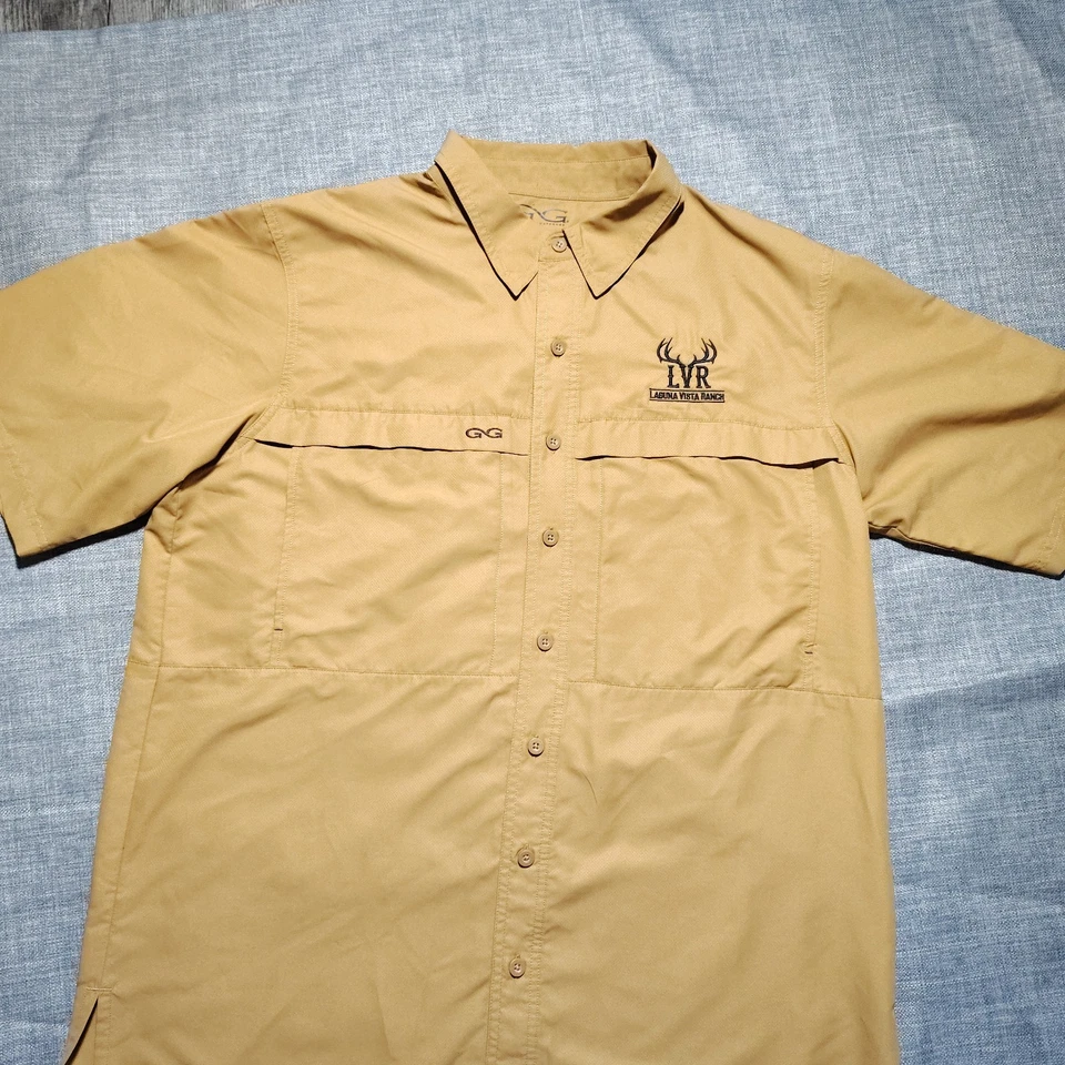 Game Guard Shirt Men's Large Brown Vented Fishing/Hunting Short sleeve  UPF 50 - Image 3 of 4