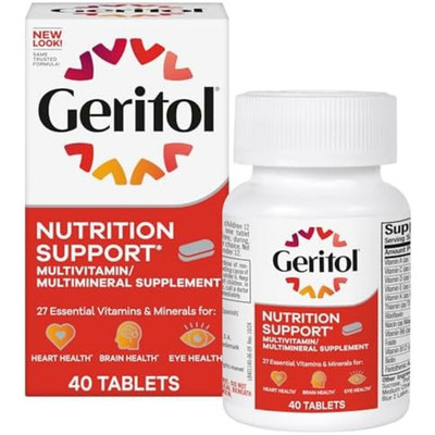 Geritol, Multivitamin Supplement, Contains B-Vitamins, Antioxidants,...