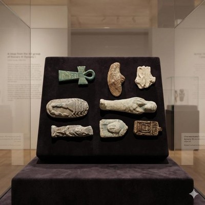Ancient Egyptian Pharaonic Statue Handcrafted Stone God Decor Style Collectible