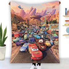 Disney LMQ 95 Cars Characters Warm Single-Side Printing Flannel Fleece Blanket