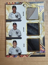 2025 Topps Diamond Icons Austin Wells Ben Rice Anthony Volpe Relics 5/10 Yankees