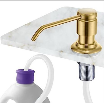 #ad Gagal Kitchen Sink Soap Dispenser Brushed Gold and Extension Tube Kit for Kitc $30.00