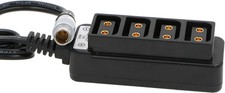 Alvin's Cables 3 Pin RS Male to 4 Port D-Tap Female Cable for ARRI Cameras 72cm