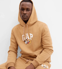 Gap x Disney Mickey Mouse Hoodie Tan Unisex Size XL