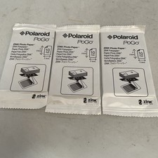 Polaroid PoGo Print Paper 30 2x3 3 Lots Of 10 New Sealed