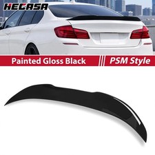FOR 11-17 BMW 5 Series F10 535i 535d 550i M5 Gloss Black PSM Style Rear Spoiler