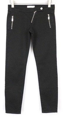 Frankie Morello Mekbuda Damen Jeans W26 Enganliegend Schwarz Baumwolle Stretch
