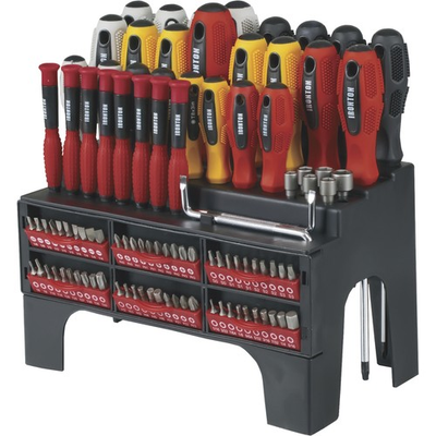 #ad #ad Ironton Screwdriver Bit Set with Storage Rack 100 Pc. $37.99