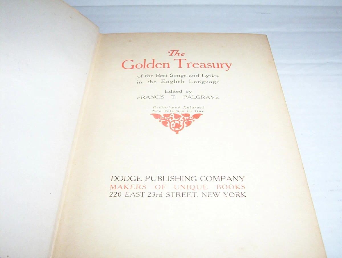 The golden treasury of American songs and lyrics . r, that