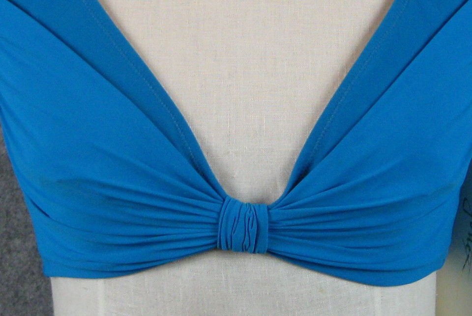 Gottex Womens Bikini Top Size 8 E Cup Contour Halter Wireless Swim