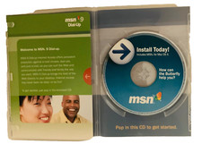 Vintage Software MSN 9 and Mac OS X DIAL-UP CD