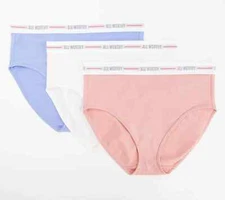 All Worthy~Set of 3~Cotton Blend Briefs Panty~Small~Mid-Tone~A498722   11226