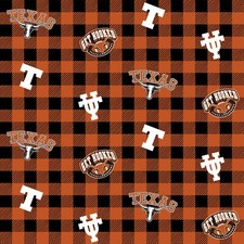 NCAA University of Texas Herringbone TX-098 Cotton Fabric by the Yard