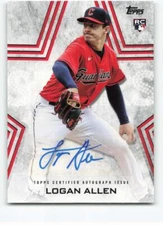 2023 Topps Update Series Baseball Stars Autographs #BSA-LA Logan Allen NM-MT Aut