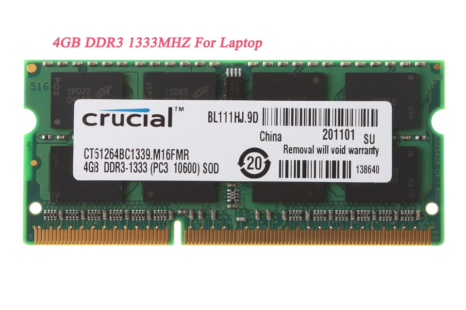 Crucial 8GB 4GB 2GB PC5300 PC10600 DDR2 DDR3 Desktop Laptop Memory RAM DIMM Lot - Image 2 of 4