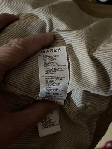 Mens Reiss Lambs leather Jacket Medium - Picture 7 of 7