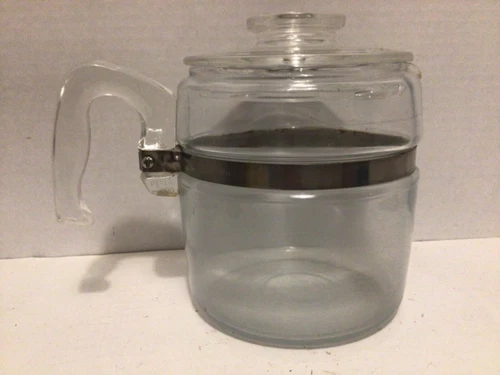 Vintage Pyrex Flameware 7756B pot 7756C lid