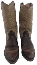 VTG 1970'S TEXAS brand cowboy boots WOMENS SZ 7.5 M TWO TONE 4419