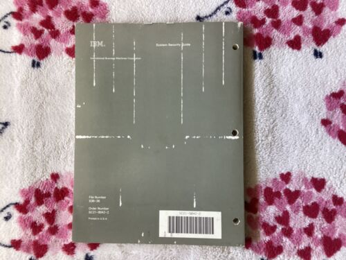 IBM SYSTEM/36 SYSTEM SECURITY GUIDE (FILE NUMBER S36-36, ORDER # SC21-9042-2) - Picture 2 of 3