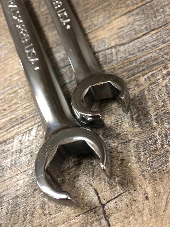 NEW! TWO Snap On 6 Pt SAE Flank Dr Double End Flare Nut Wrenches RXFS1618 2022 - Image 2 of 4