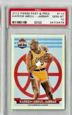 2012 Past and Present Kareem Abdul Jabbar PSA 10
