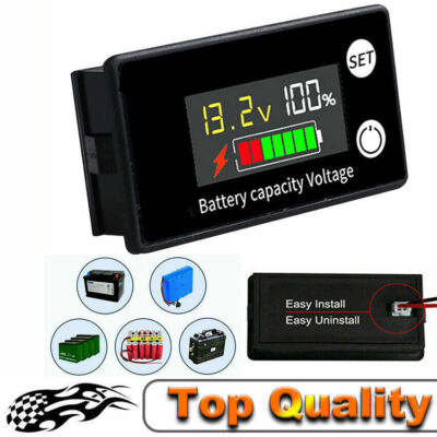 DC 8-100V Digital LCD Display Voltage Meter Voltmeter Battery Power Indicator DE