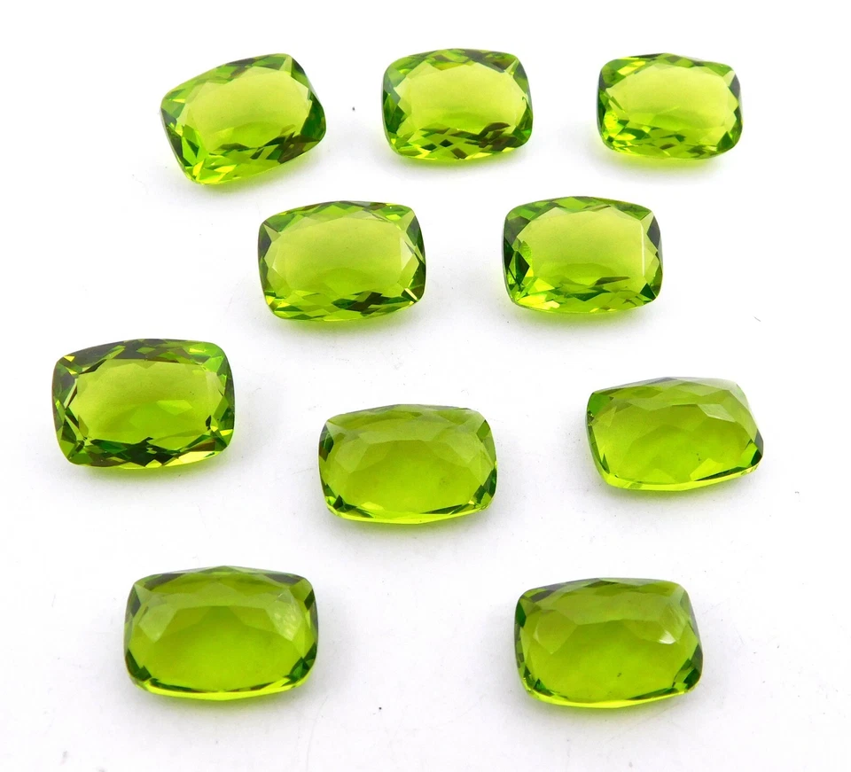 13X18 MM Lab Created Peridot Cushion Cut Lot Loose Gemstone For Jewelry P-2166 - Image 3 of 3