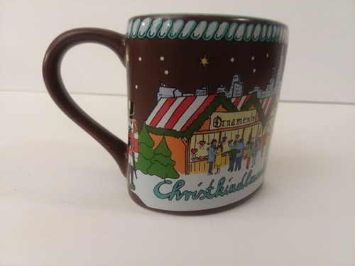 Chicago German Christmas Green & Brown Heart-Shaped Christkindlmarket Mug 2018 - Picture 7 of 10