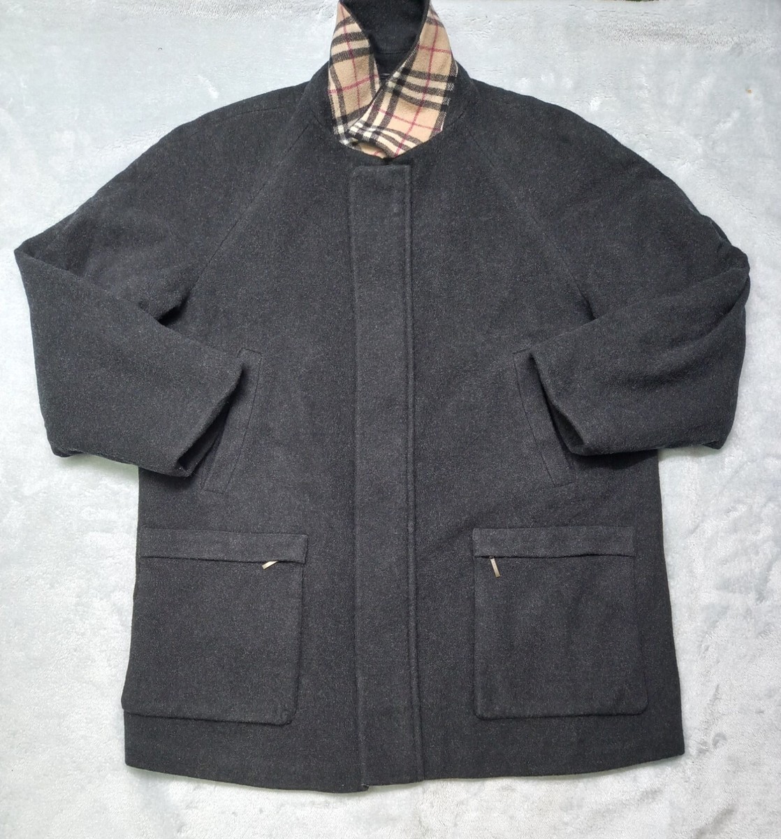 Burberry London Coat Winter Jacket Men Wool Nova check Lining