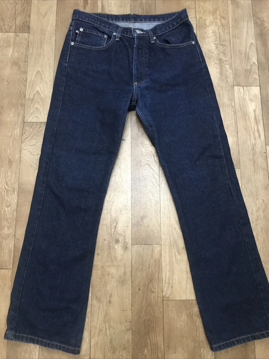 Ralph Lauren Polo Jeans Company Vintage Blue Signature Bootcut Jeans UK10 A47