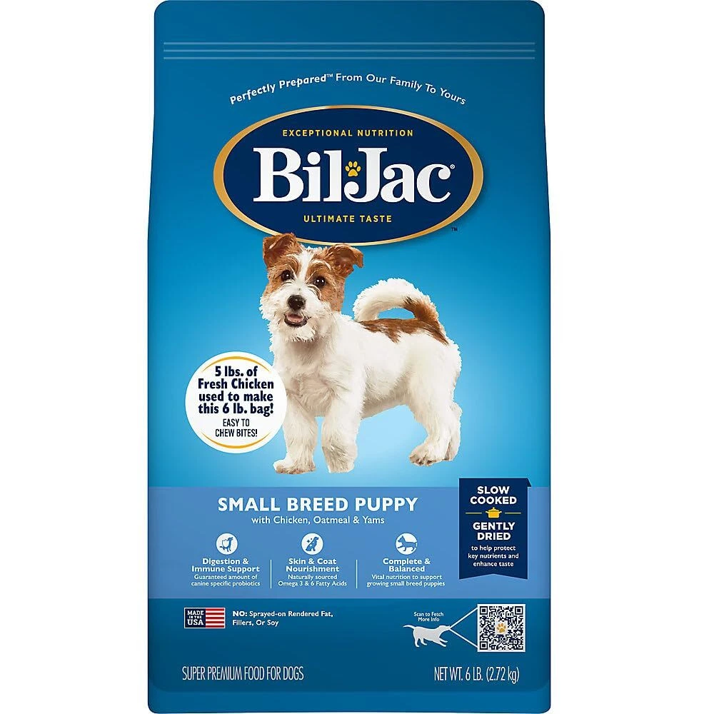 Bil Jac Small Breed Puppy Food 6LB Made with Real Chicken Nutri Lock Formula