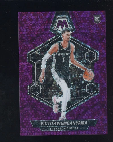 Victor Wembanyama 2023-24 Mosaic Purple Fast Break RC Rookie 30/50