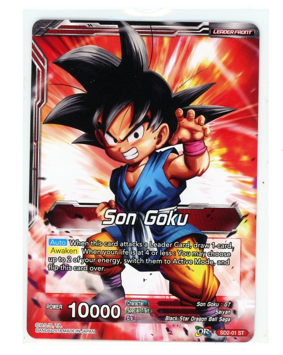 DBS TCG DRAGON BALL Z GOKU CARD SIGNED BY STEPHANIE NADOLNY