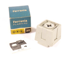 PRL) FERRANIA FLASH FC LIGHT LAMPEGGIATORE ADATTATORE BULBI CUBE VINTAGE RAR NOS