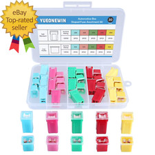 30Pcs Jcase Car Fuse Assortment Kit Tall/Std and Low Profile Jcase Box Shaped