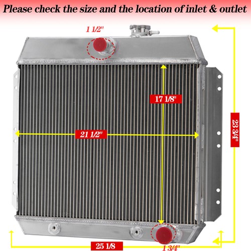 3 Core Radiator For 1949-1954 CHEVY BEL AIR CAR SEDAN COUPE V8 210 150 ...