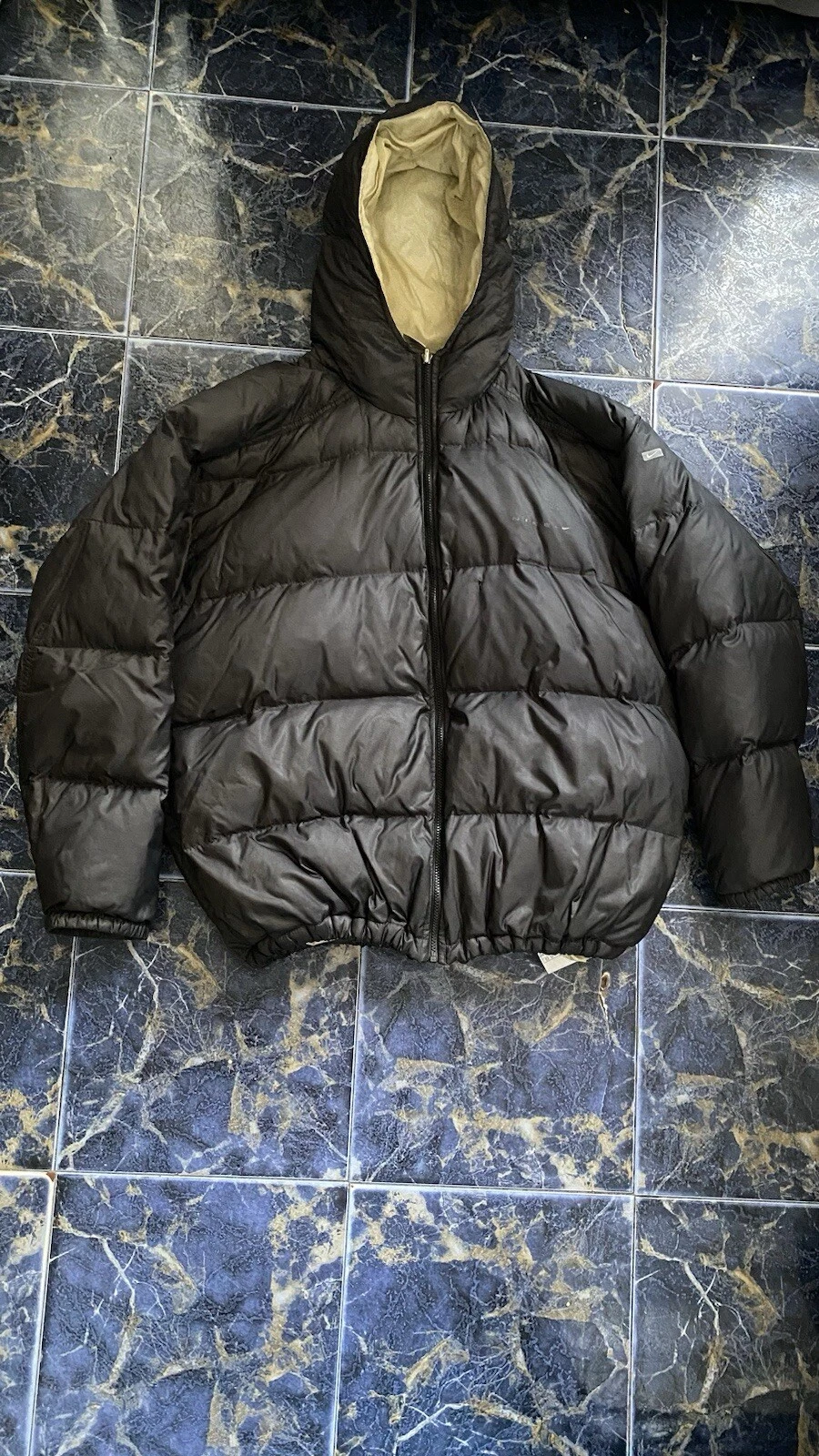 Y2K Nike Vintage Down Jacket Drill BigSwoosh Logo
