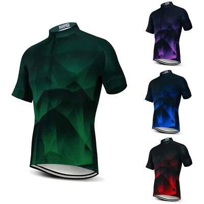 2024 Radlertrikot Herren Radsport Trikot Kurzarm Fahrradshirt Grün Blau Lila Rot - Bild 1 von 4