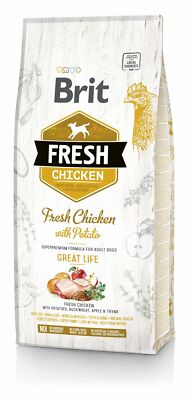 BRIT Fresh chicken with potato adult great life 24 kg (2 x 12 kg)