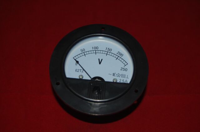 AC 0-250v Round Analog Voltmeter Voltage Panel Meter Dia 90mm Directly Connect for sale online