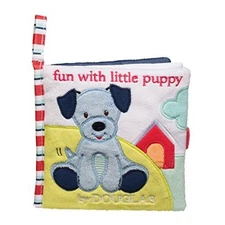 Douglas Toys Blue Dog Soft Plush Activity Book