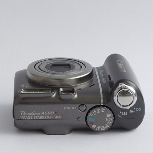 Near mint CANON PowerShot A590 IS Digital Camera Gray Japna - Picture 8 of 24