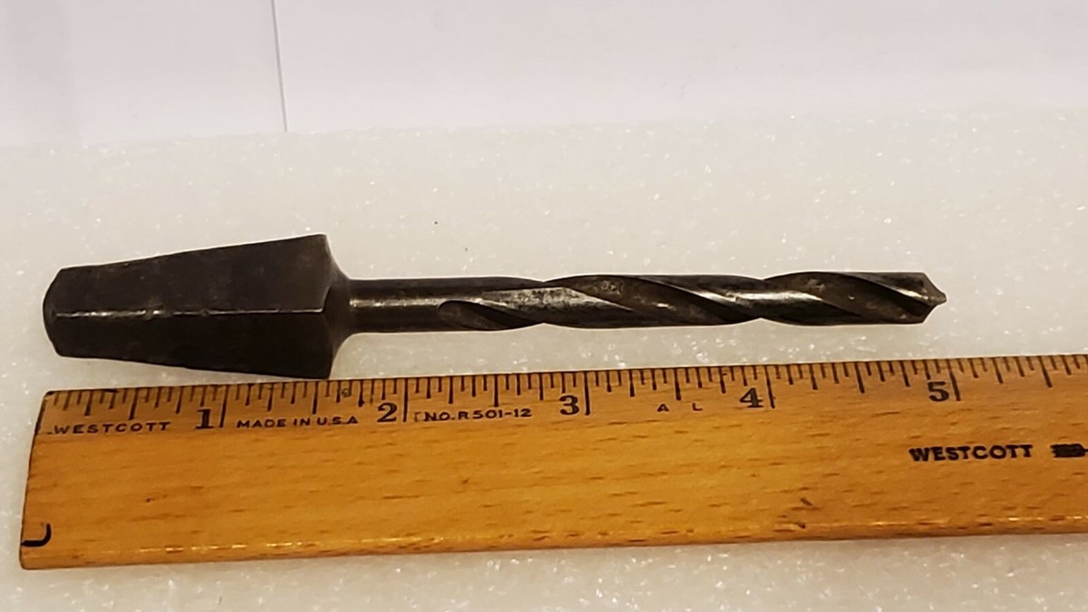 Vintage Antique Drill Bit Marked 111 and C Inside of a Diamond