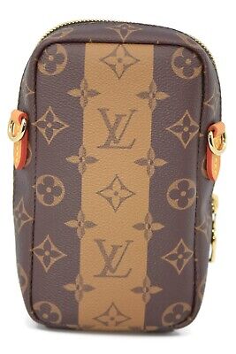 Louis Vuitton x Nigo Flap Double Phone Pouch Brown