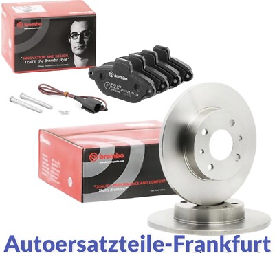 BREMBO BREMSSCHEIBEN 240mm + BELÄGE VORNE FIAT PANDA 169 PUNTO 188 CINQUECENTO