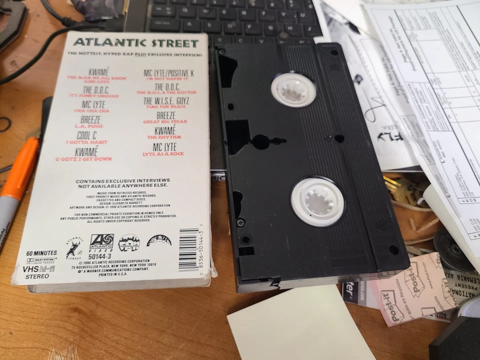 Rap From Atlantic Street - Volume 1 (VHS, 1990) Kwame MC Lyte The D.O.C. Breeze - Image 2 of 2