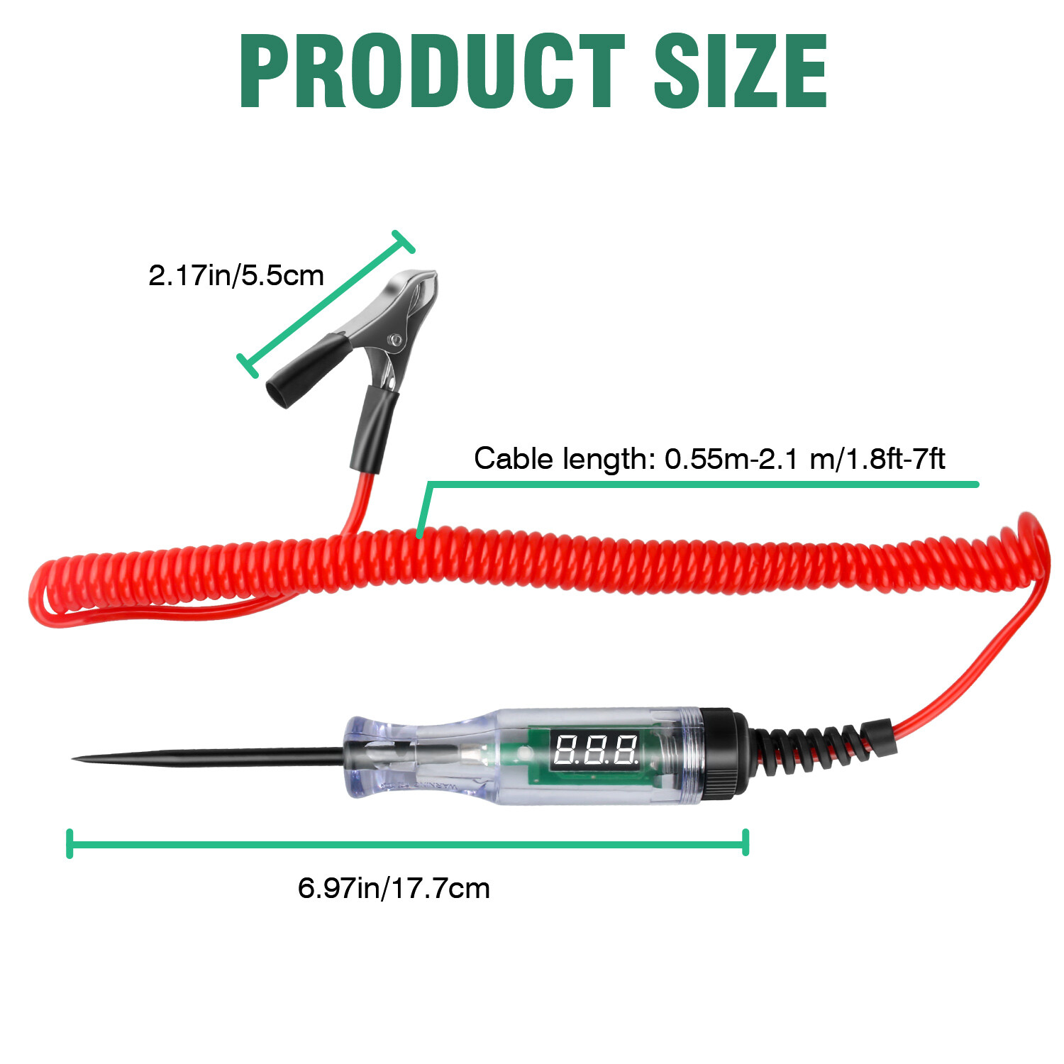 6/12/24V Car Digital Electric Voltage Circuit Tester Truck Automotive