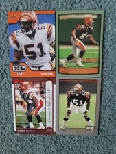 Takeo Spikes Football Card Mixed Lot of approx 4 cards