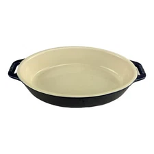 Staub Ceramic 9-inch Oval Baking Dish Blue